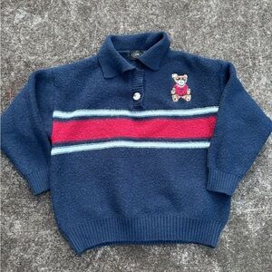 Cider Deep Blue Knit Sweater, size Medium